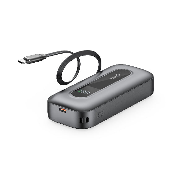 budi 10000mAh Power Bank PD 22.5w Retractable Cable – view 3