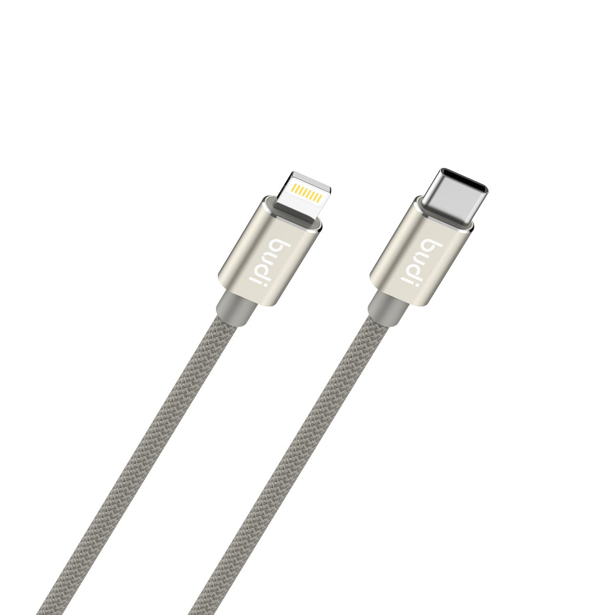 budi PD 27w Lightning Braided Nylon Charging Cable – view 5