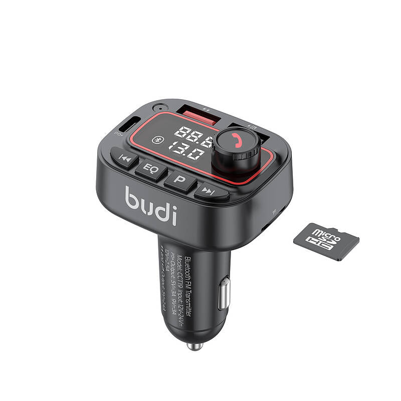 budi 42W Bluetooth FM Transmitter and Car Charger