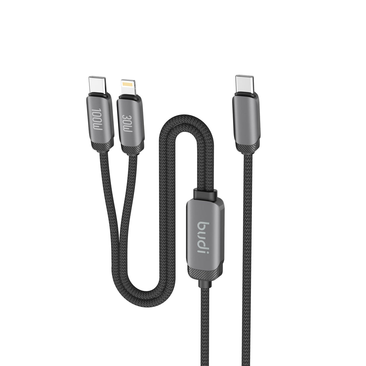 budi Dual Lightning/Type-C Charging Cable