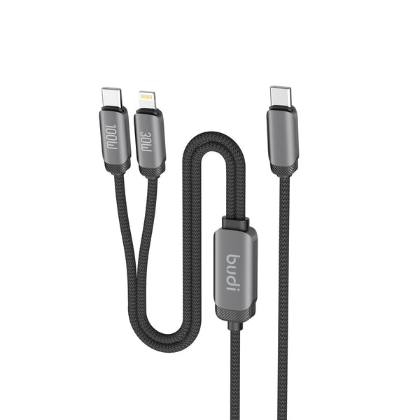 budi - Dual Lightning/Type-C Charging Cable