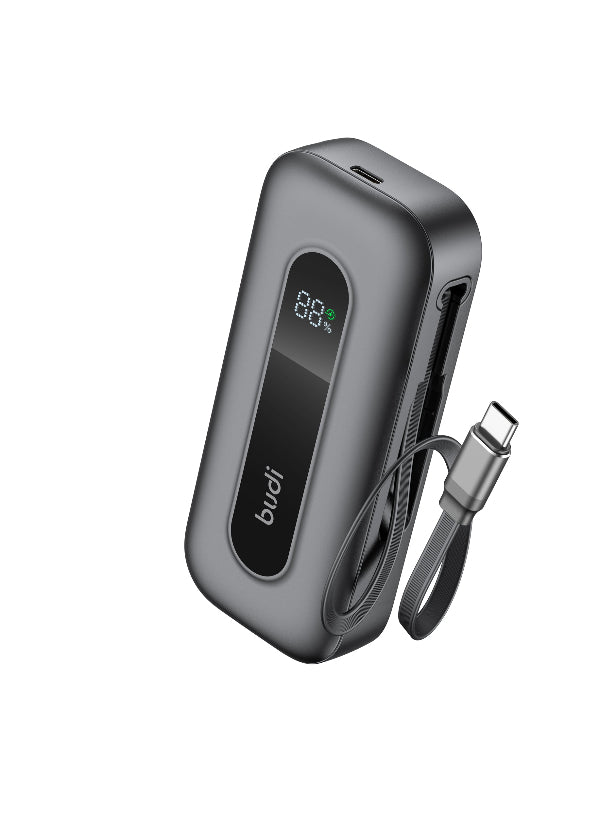 budi 10000mAh Power Bank PD 22.5w Retractable Cable – view 2