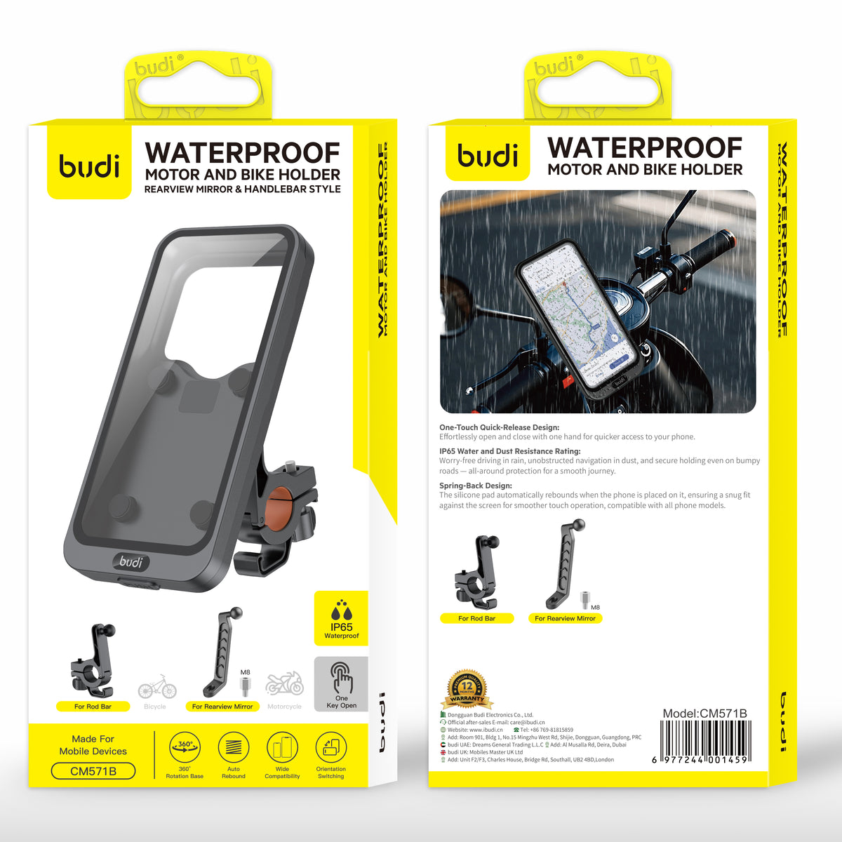 budi - Bike Waterproof Phone Mount