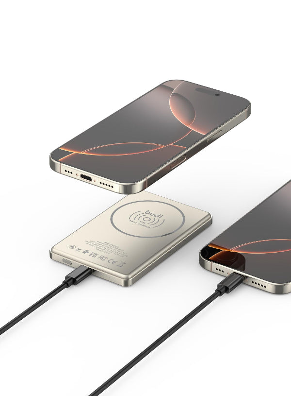 budi Ultra-Thin 5000mAh 20w Wireless Powerbank