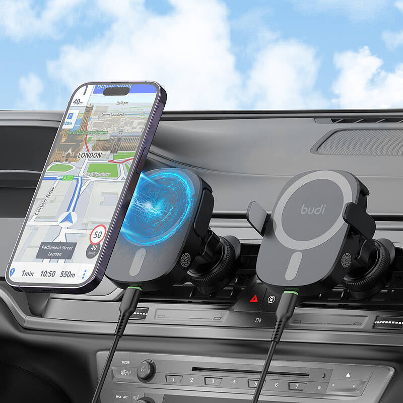 budi Car Magsafe Charger + Mount – view 2