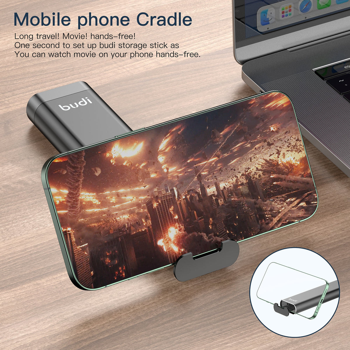 budi 9-in-1 USB 3.0 Card Reader Cable, 5Gbps OTG Adapter – view 5