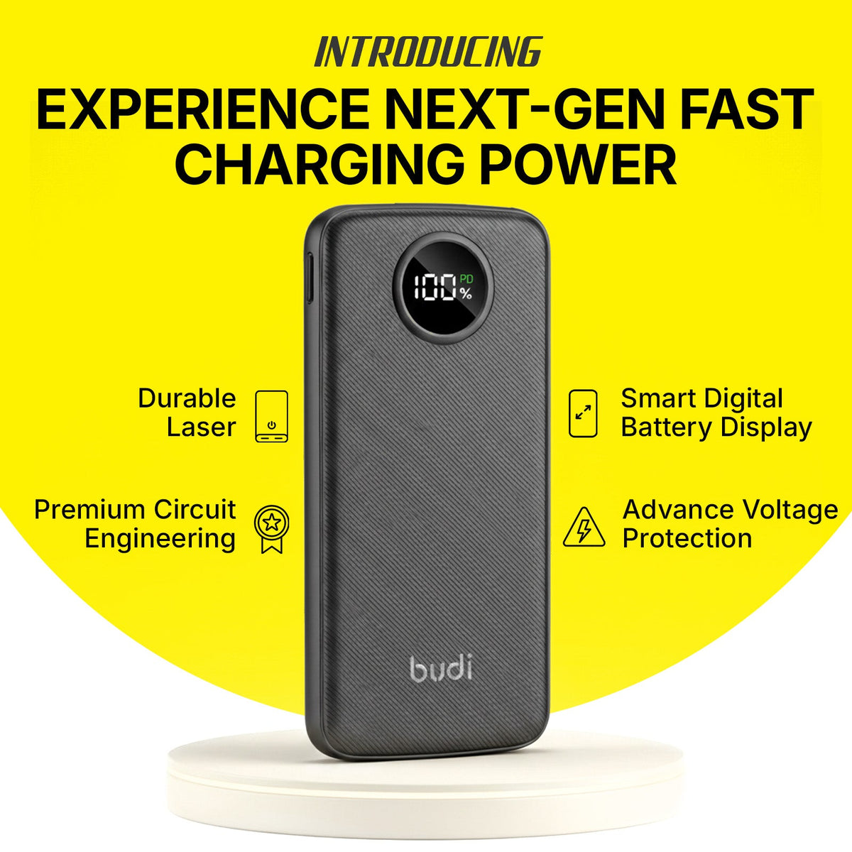 budi Slim 10,000mAh Powerbank – view 3