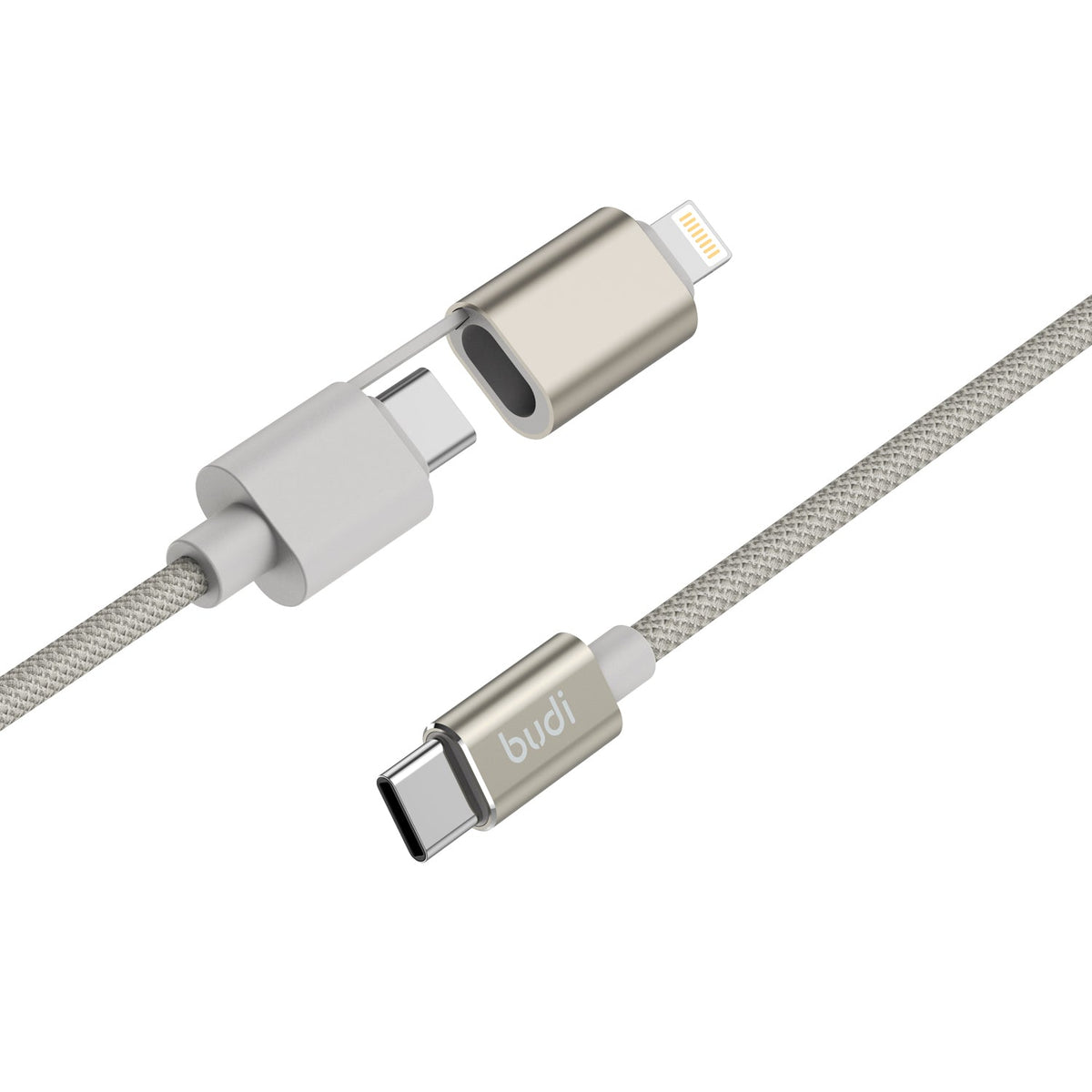 budi PD 2 in 1 Braided Nylon Charging Cable – view 3