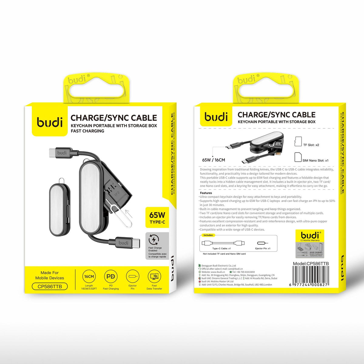 budi Pocket Charge Cable Type-C – view 5