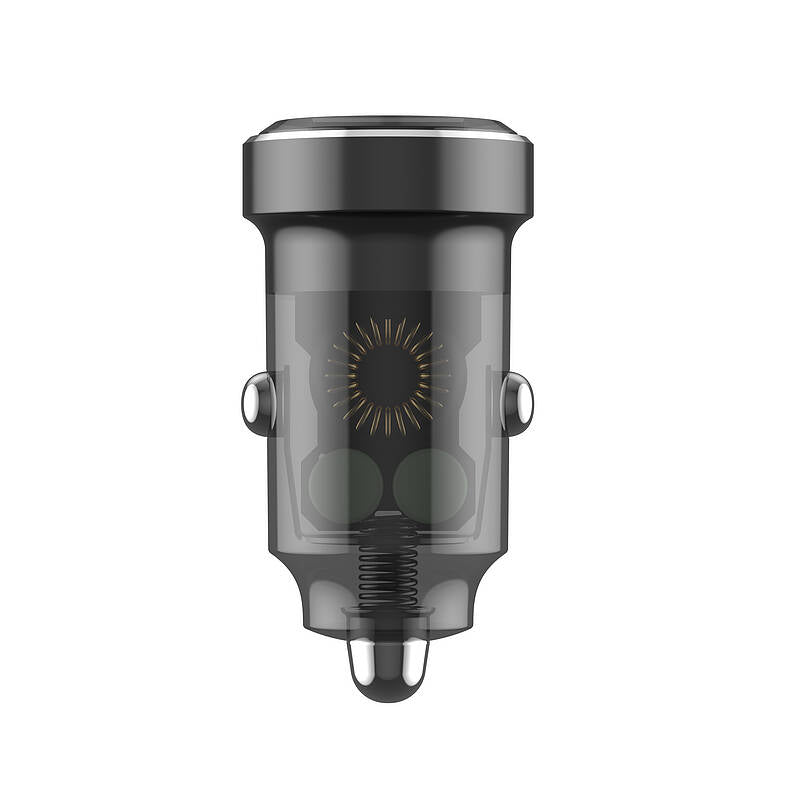 budi 30w PD & QC CAR CHARGER Transparent Design – view 3