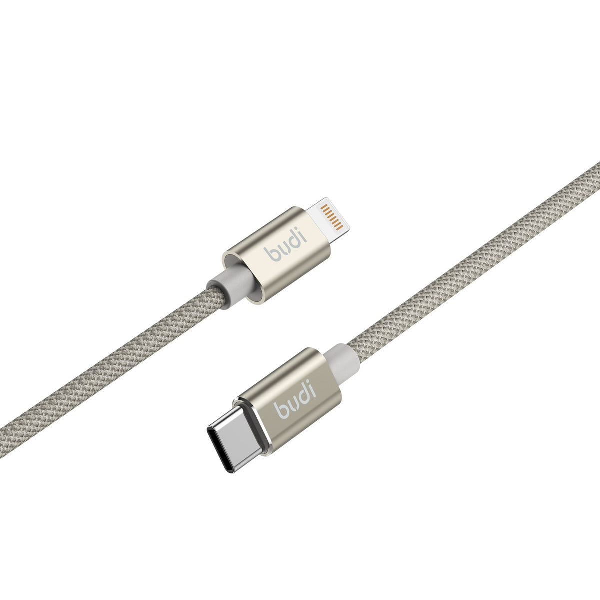 budi PD 27w Lightning Braided Nylon Charging Cable – view 4