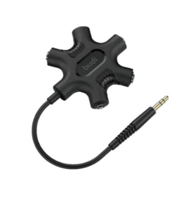 budi 5 in 1 3.5mm Aux Headphone Splitter