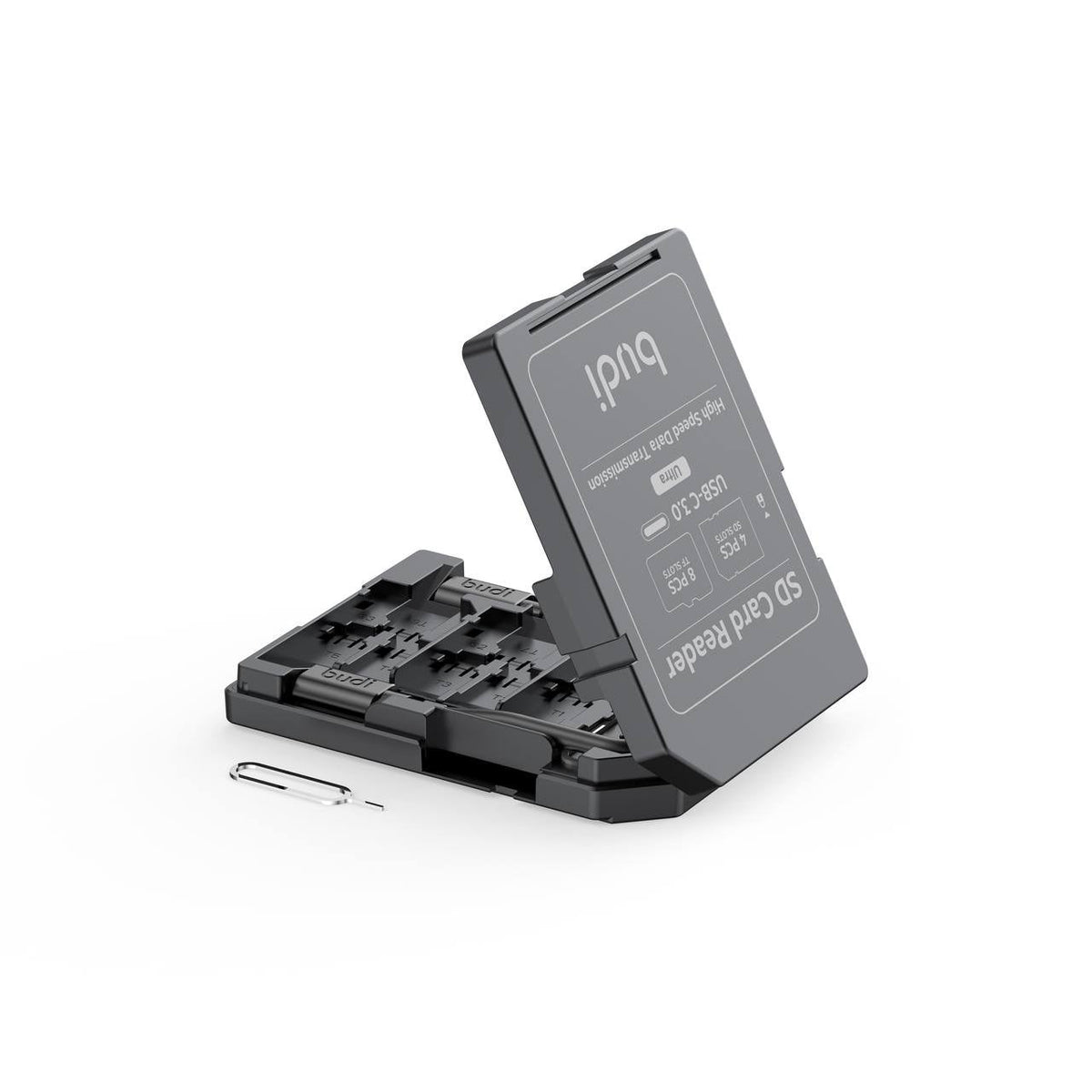 budi SD Card Reader - multi-slot memory card reader hub