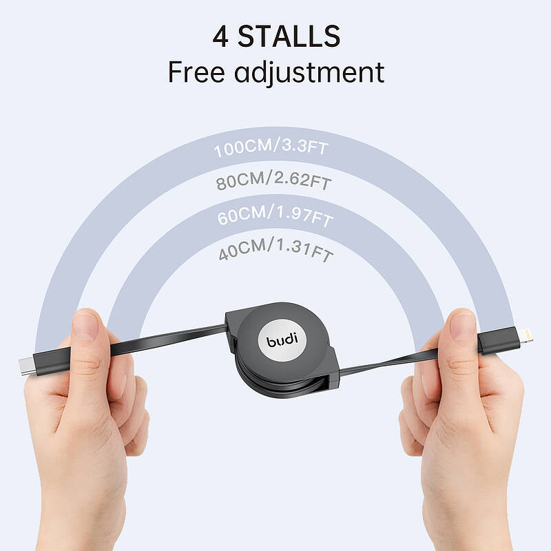 budi Retractable Lightning Cable – view 2